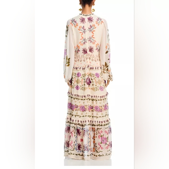 XL NWT FARM Rio Winter Garden Maxi Dress, Cream - Picture 4 of 15